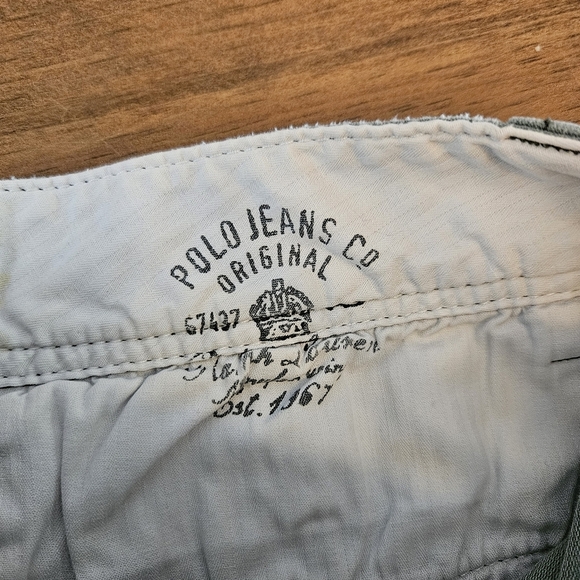 Polo Jeans Company Ralph Lauren Vintage Womens Utility Shorts Olive Green Size 6 - Picture 4 of 8